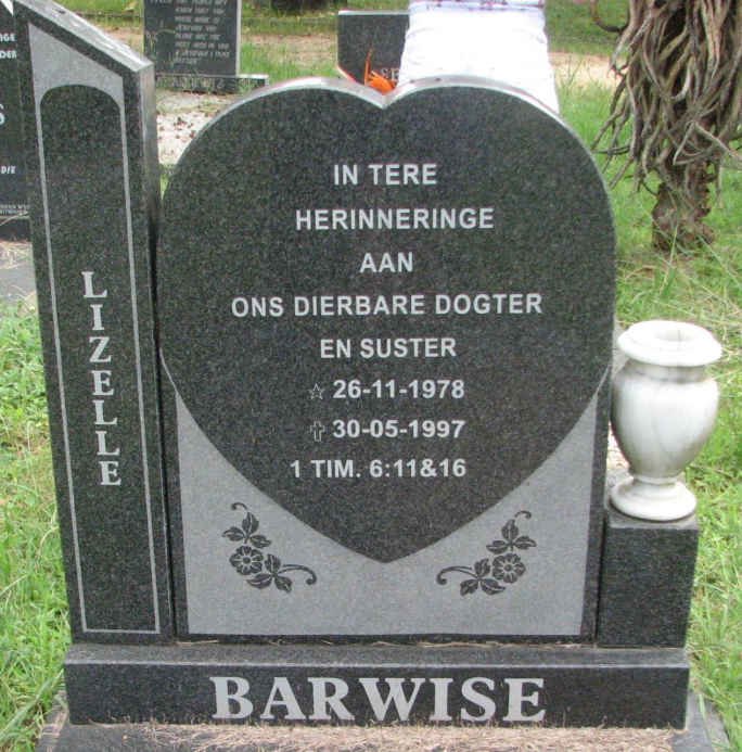 BARWISE Lizelle 1978-1997