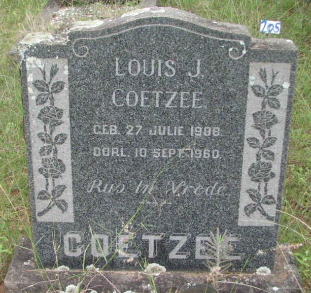 COETZEE Louis J. 1908-1960