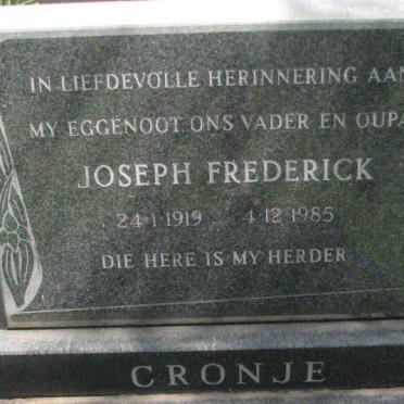 CRONJE Joseph Frederick 1919-1985