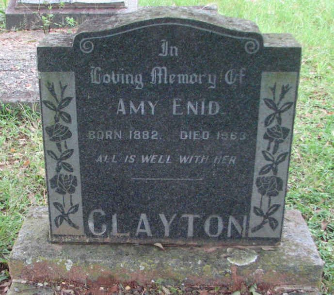 CLAYTON Amy Enid 1882-1963