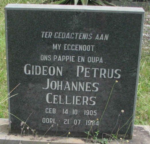 CELLIERS Gideon Petrus Johannes 1905-1984