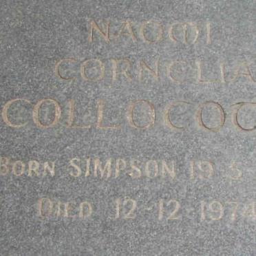 COLLOCOTT Naomi Cornelia nee SIMPSON 1918-1974