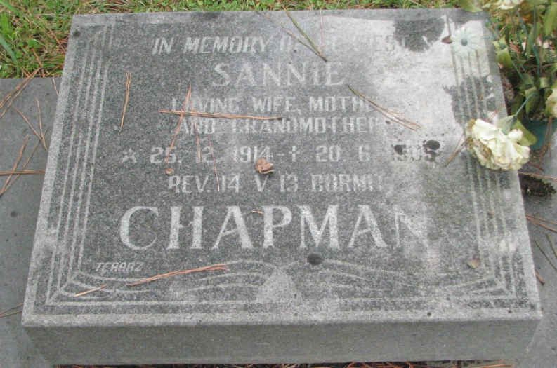 CHAPMAN Sannie 1914-19?5
