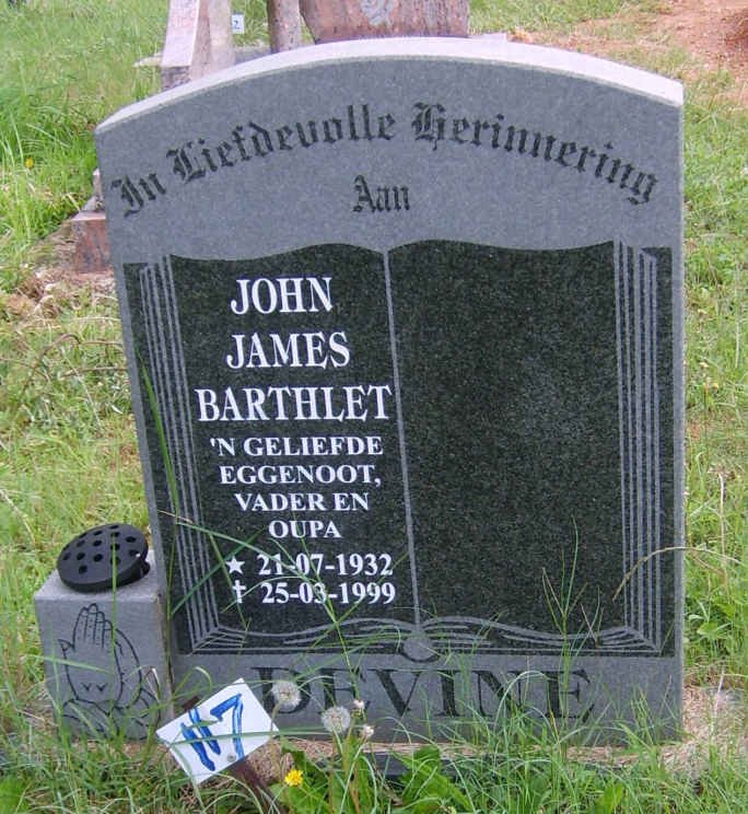 DEVINE John James Barthlet 1932-1999
