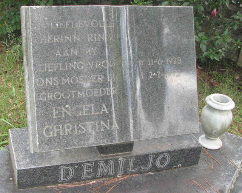 D’EMILJO Engela Christina 1928-1993