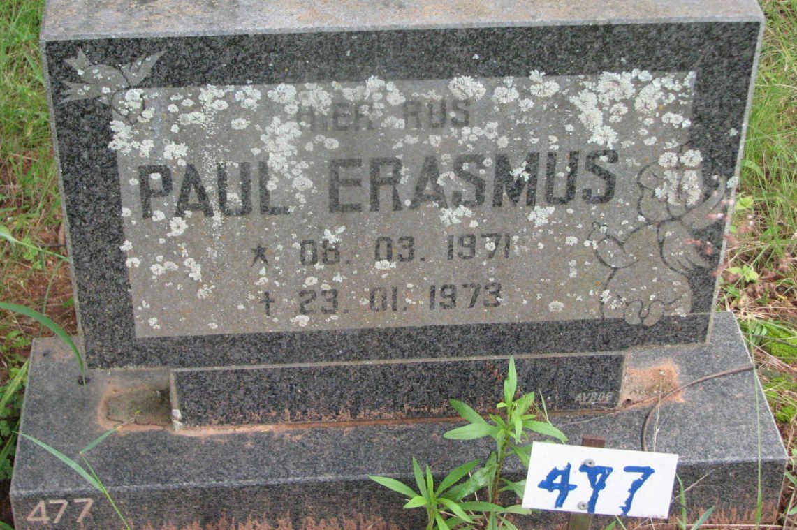 ERASMUS Paul 1971-1973