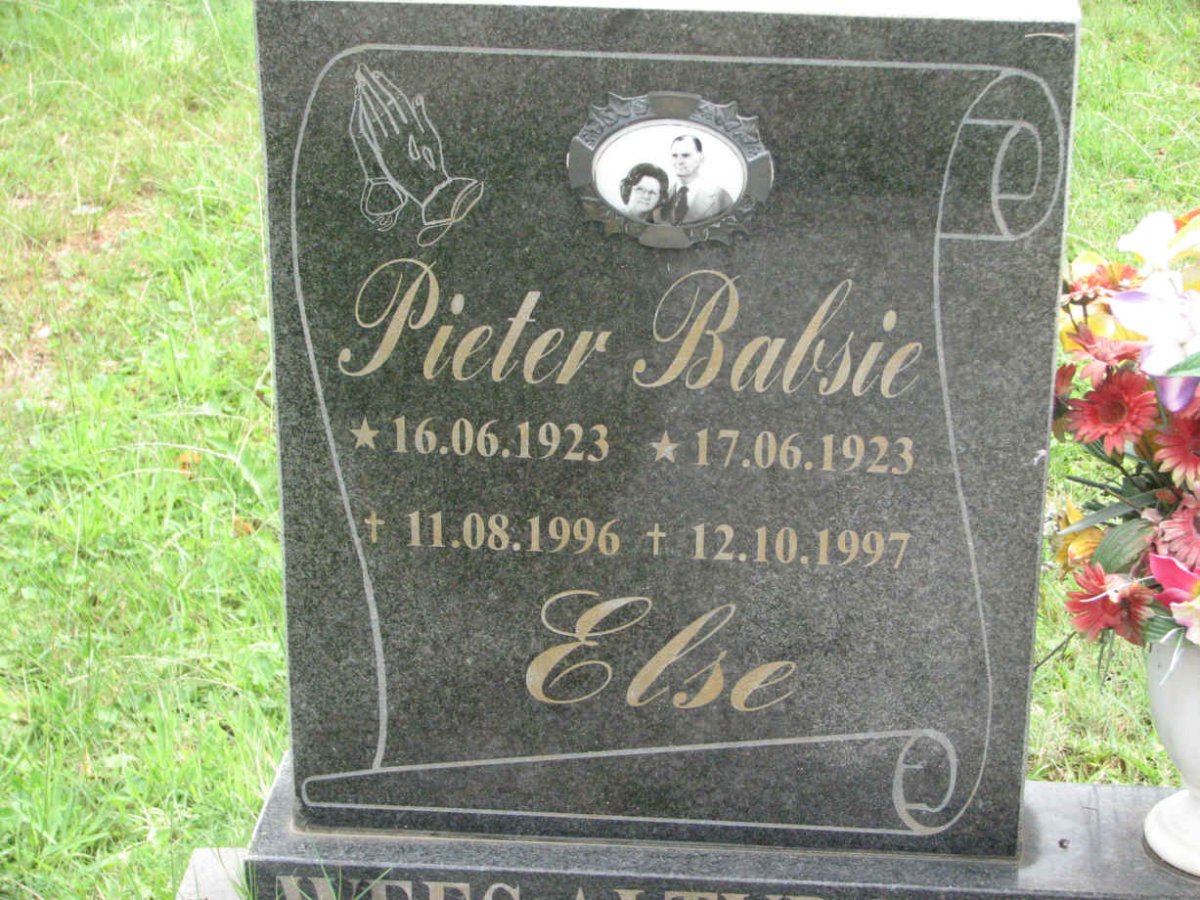 ELSE Pieter 1923-1996 &amp; Babsie 1923-1997