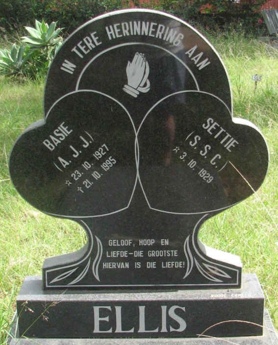 ELLIS A.J.J. 1927-1995 &amp; S.S.C. 1929-