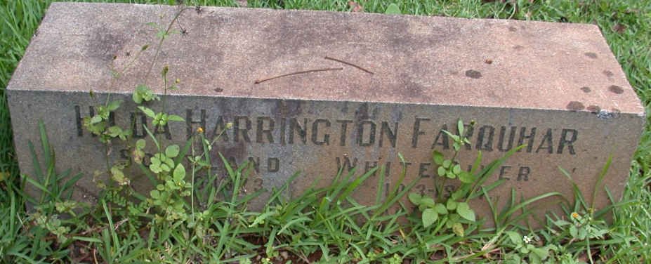 FARQUHAR Hilda Harrington ?3-1964