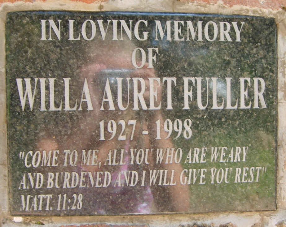 FULLER Willa Auret 1927-1998