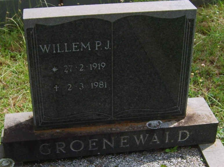 GROENEWALD Willem P.J. 1919-1981