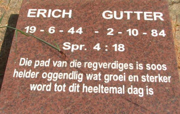 GUTTER Erich 1944-1984