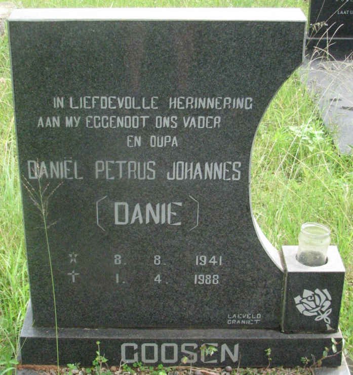 GOOSEN Daniël Petrus Johannes 1941-1988