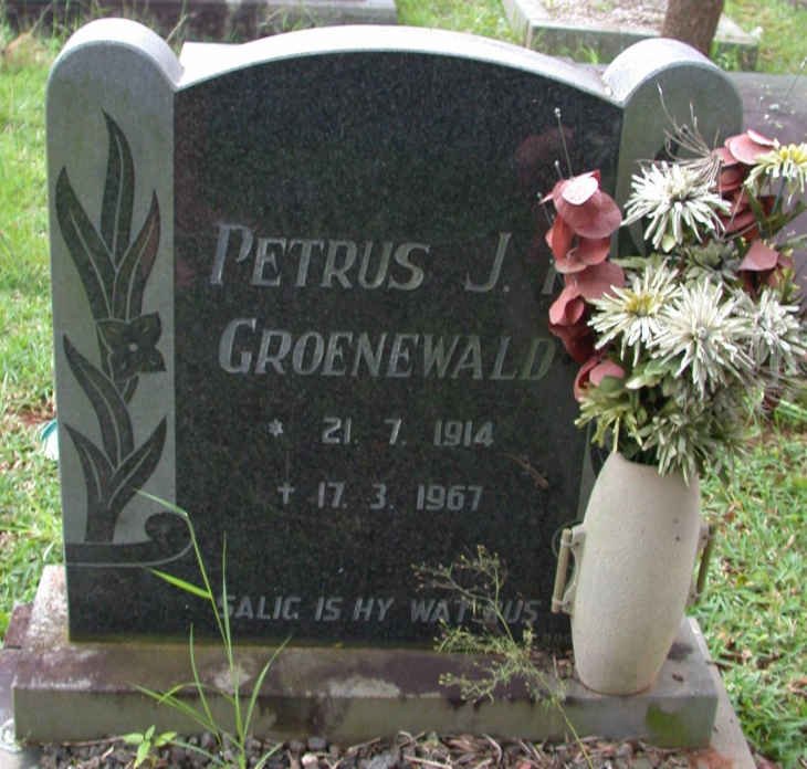 GROENEWALD Petrus J. ? 1914-1967