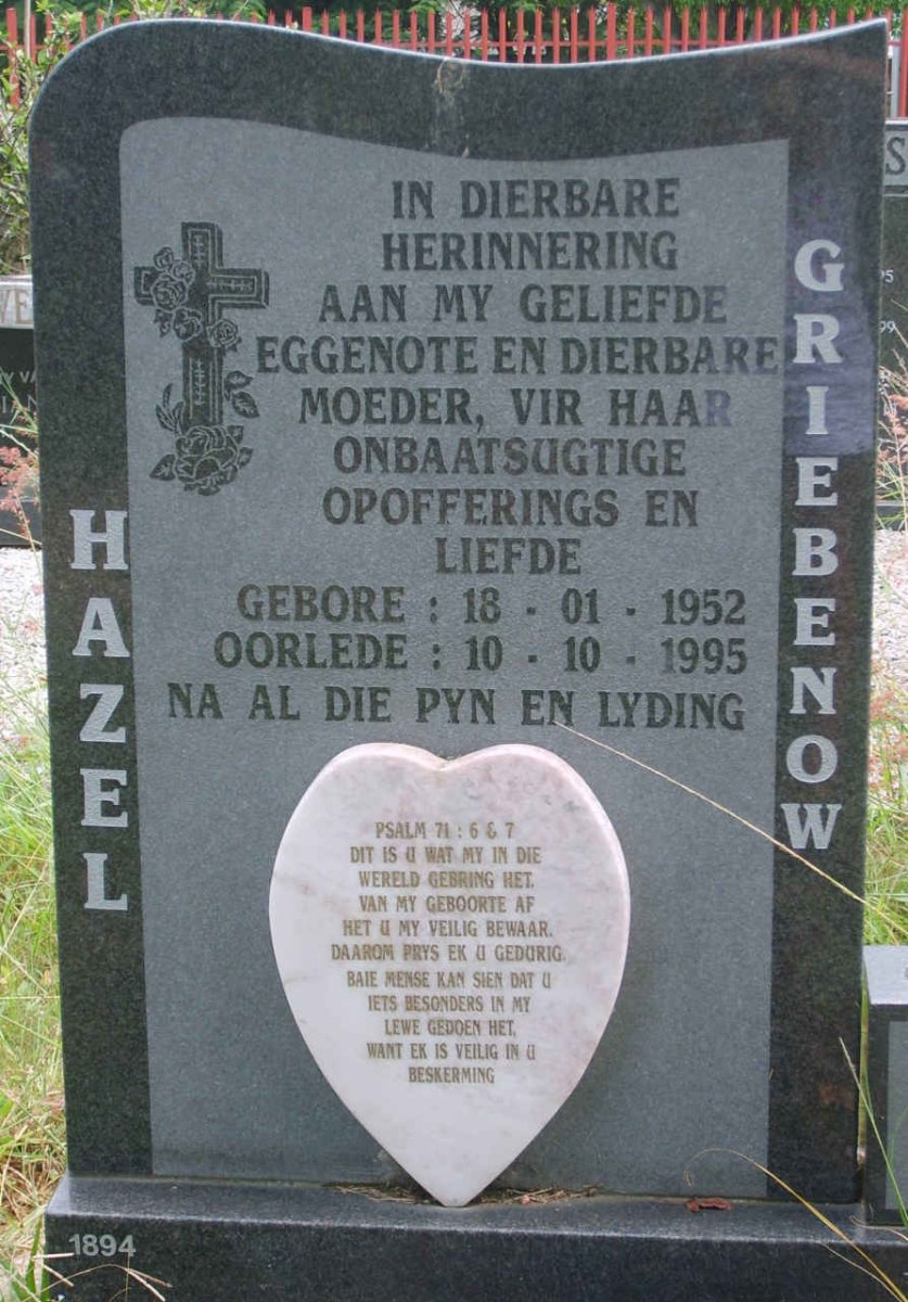 GRIEBENOW Hazel 1952-1995