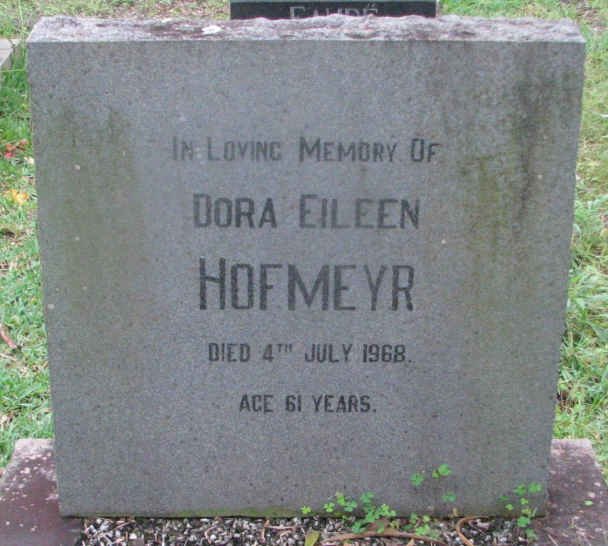 HOFMEYR Dora Eileen -1968