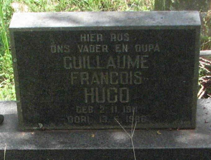 HUGO Guillaume Francois 1911-1966