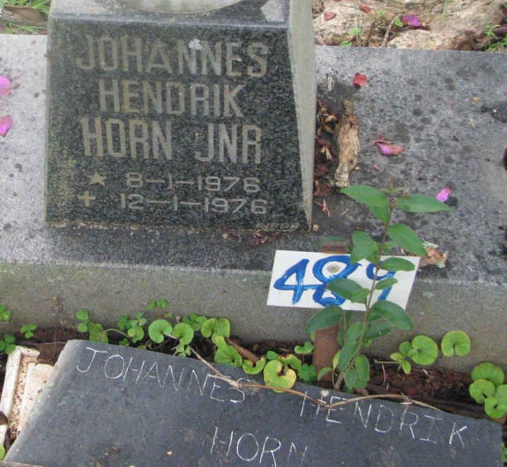 HORN Johannes Hendrik 1976-1976