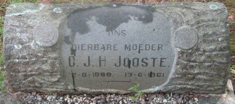 JOOSTE C.J.H. 1880-1961