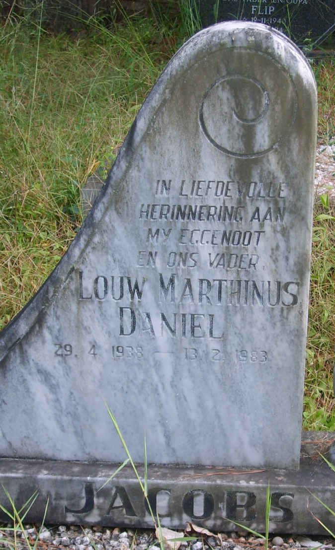 JACOBS Louw Marthinus Daniel 1938-1983