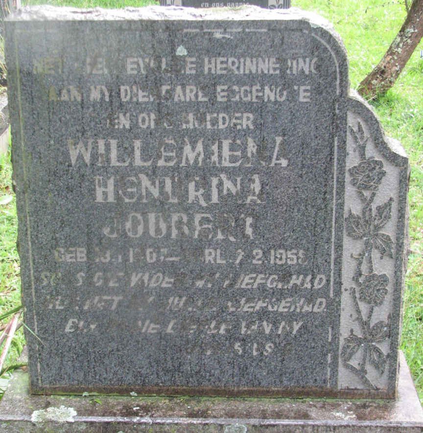 JOUBERT Willemiena Hendrina 1907-1959