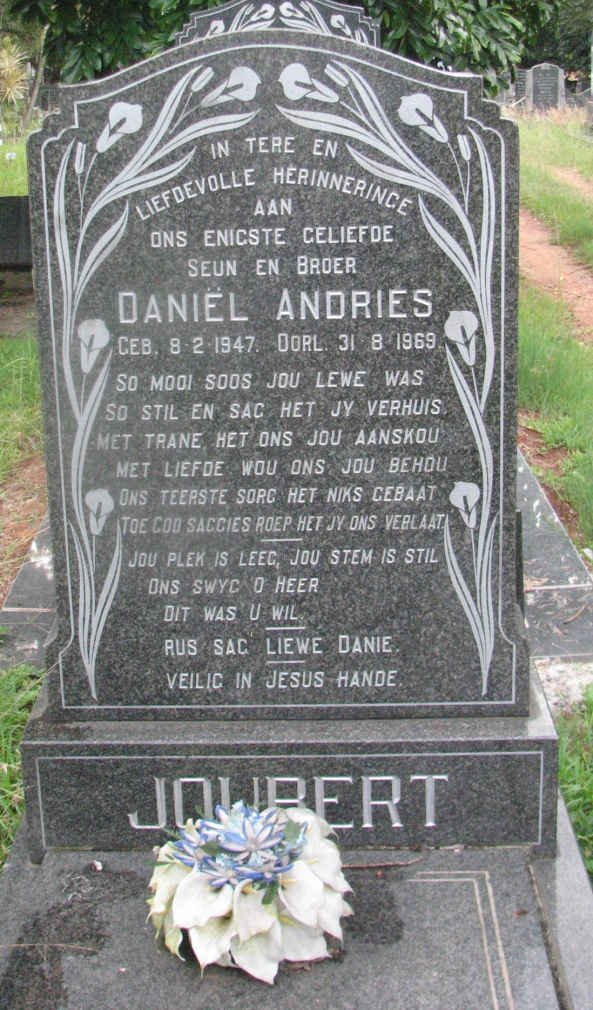 JOUBERT Daniël Andries 1947-1969
