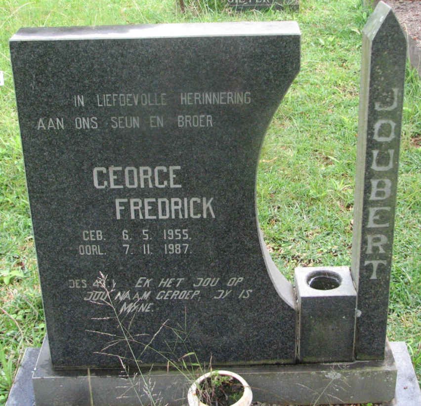 JOUBERT George Fredrick 1955-1987