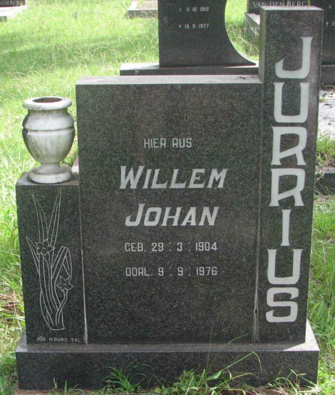 JURRIUS Willem Johan 1904-1976