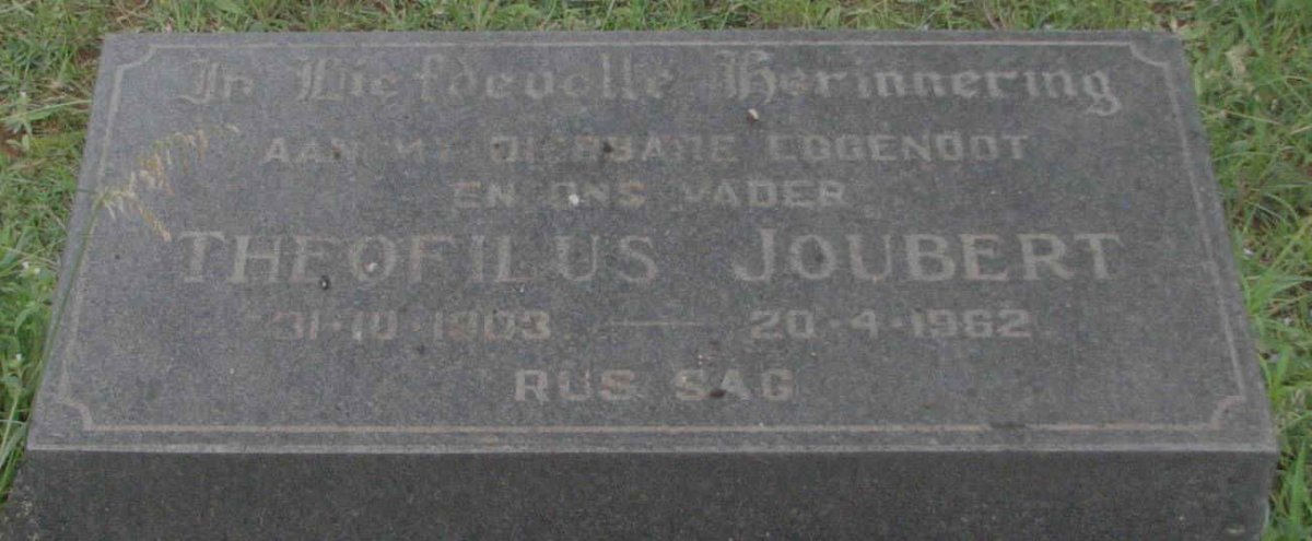 JOUBERT Theofilus 1903-1962