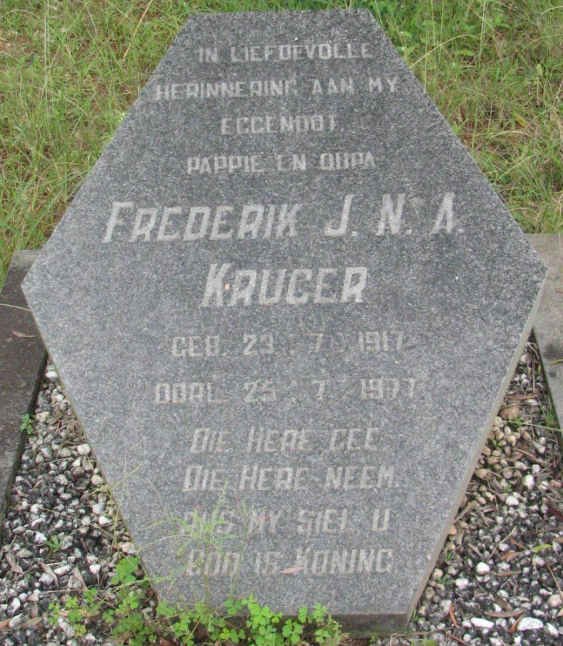 KRUGER Frederik J.N.A. 1917-1977