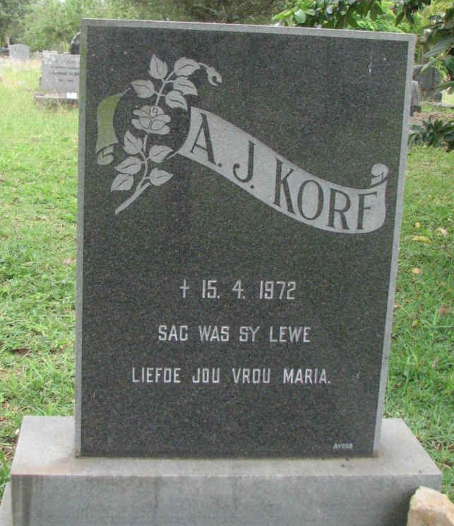 KORF A.J. -1972