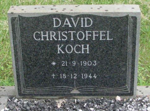 KOCH David Christoffel 1903-1944