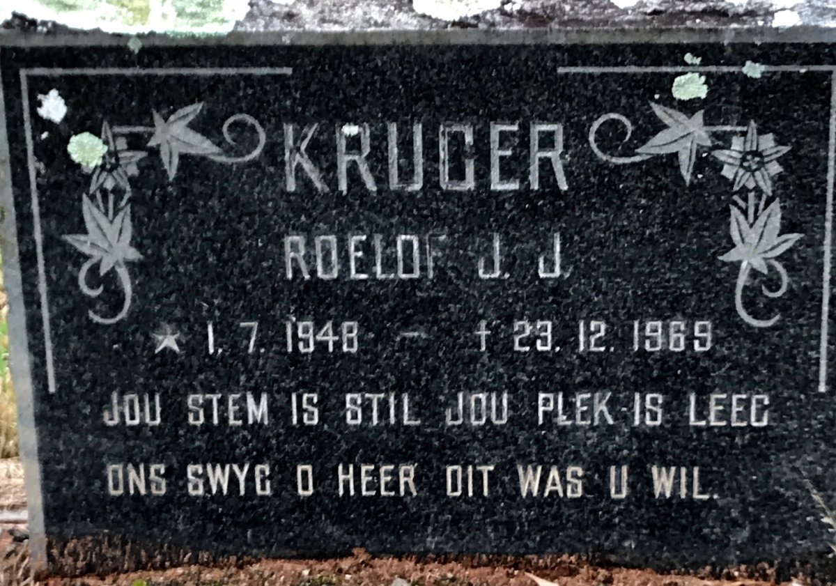 KRUGER Roelof J.J. 1948-1969
