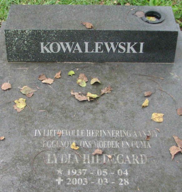 KOWALEWSKI Lydia Hildegard 1937-2003