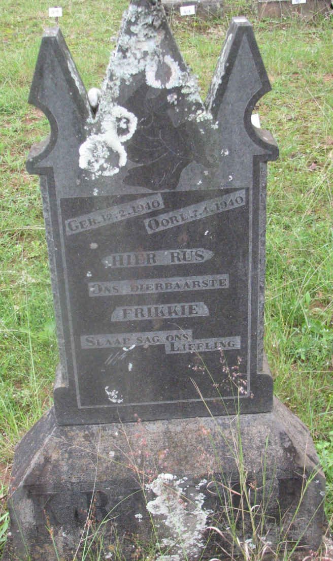 KR?  Frikkie 1940-1940