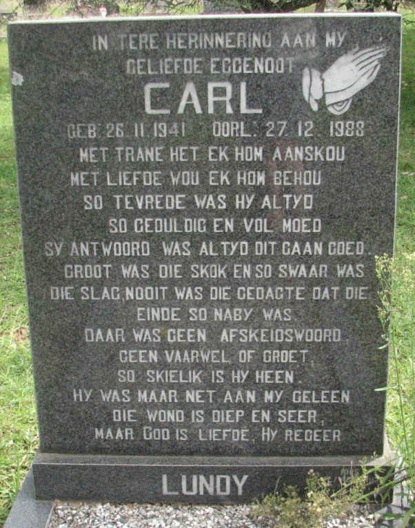 LUNDY Carl 1941-1988