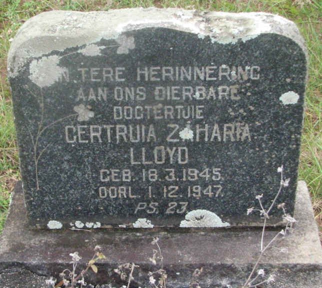 LLOYD Gertruida Zaharia 1945-1947