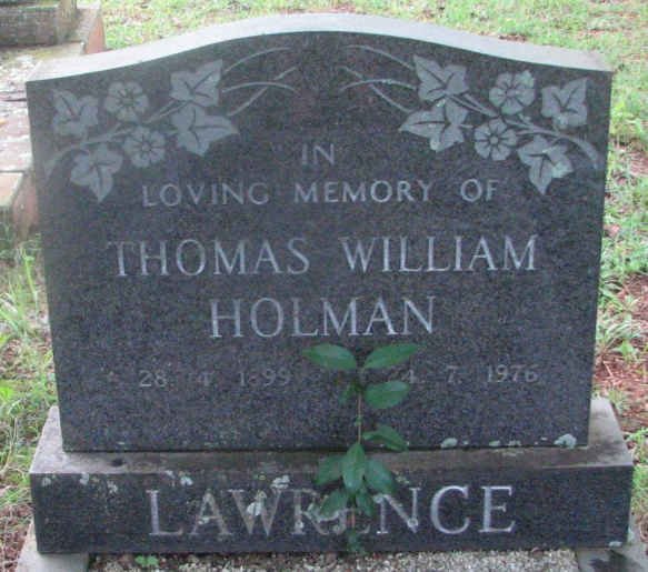 LAWRENCE Thomas William Holman 1899-1976