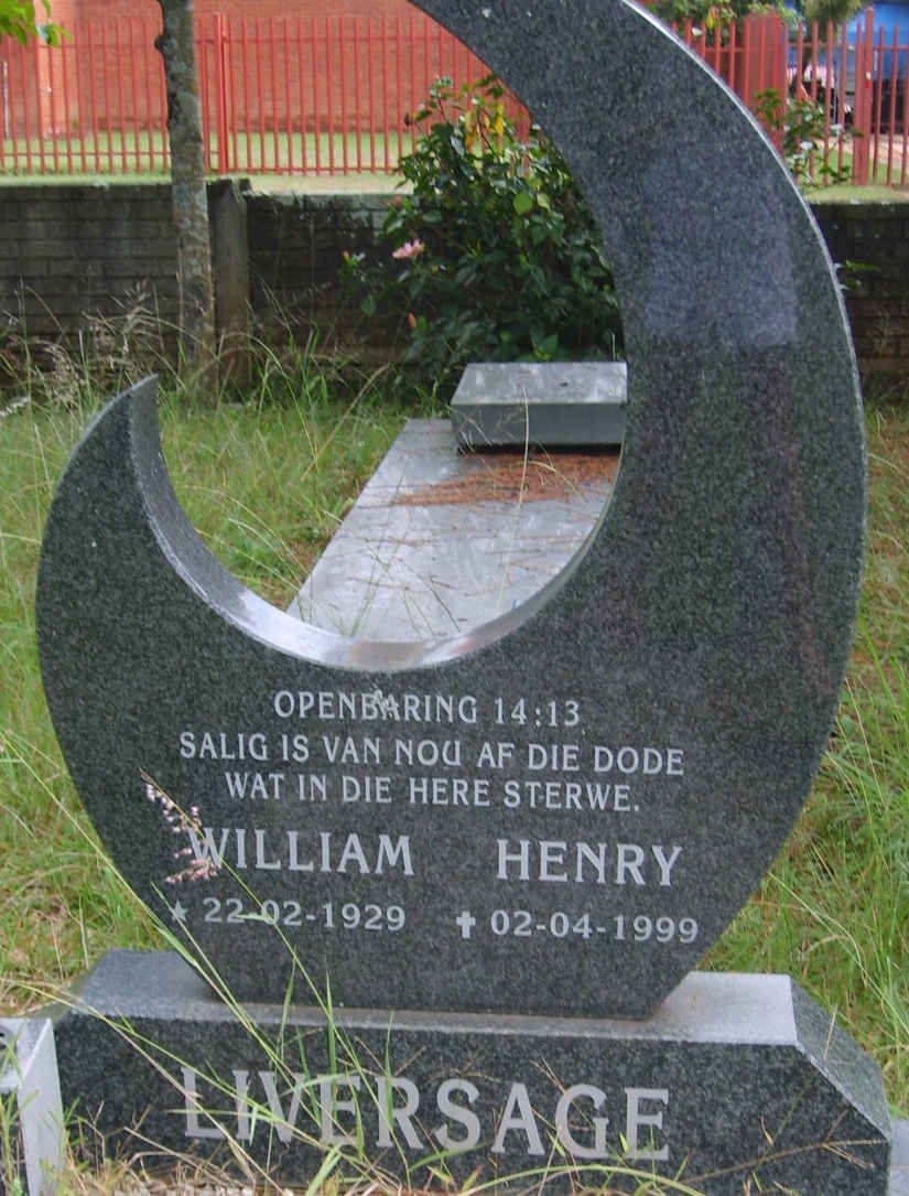 LIVERSAGE William Henry 1929-1999