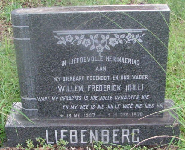 LIEBENBERG Willem Frederick 1907-1970