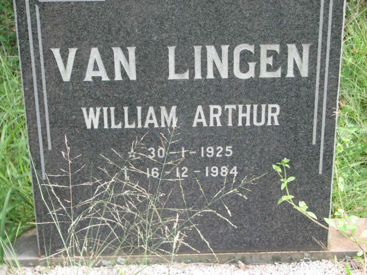LINGEN William Arthur, van 1925-1984