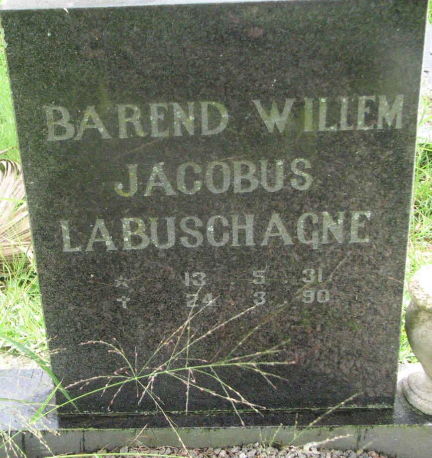 LABUSCHAGNE Barend Willem Jacobus 1931-1990