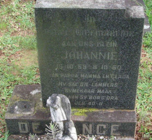 LANGE Johannie, de 1959-1960