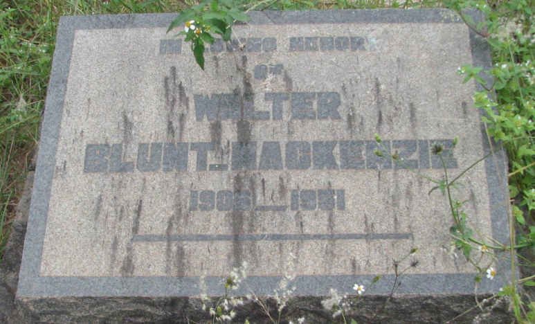 MACKENZIE Walter, Blunt 1906-1951