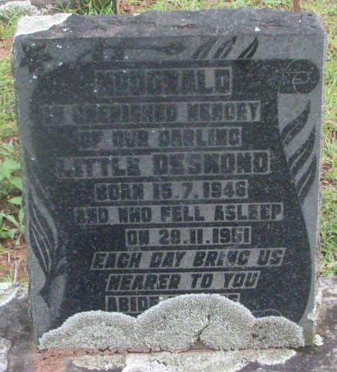 McDONALD Desmond 1946-1951