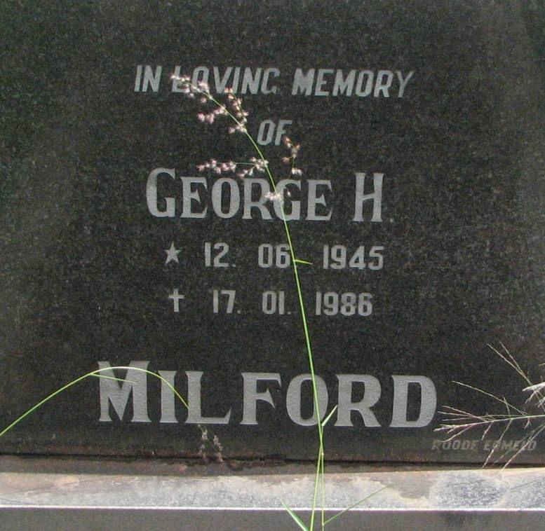 MILFORD George H. 1945-1986