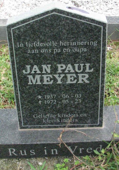 MEYER Jan Paul 1937-1972
