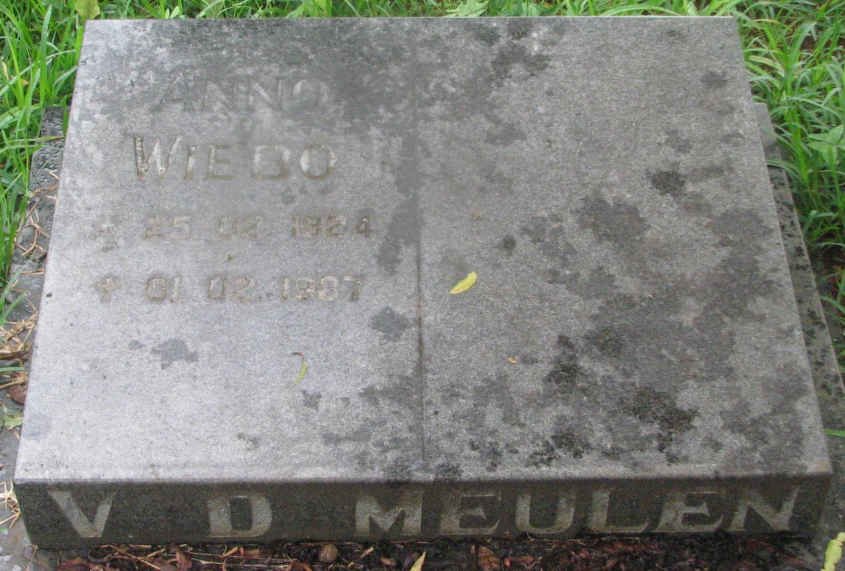 MEULEN Anno Wiebo, v.d. 1924-1987