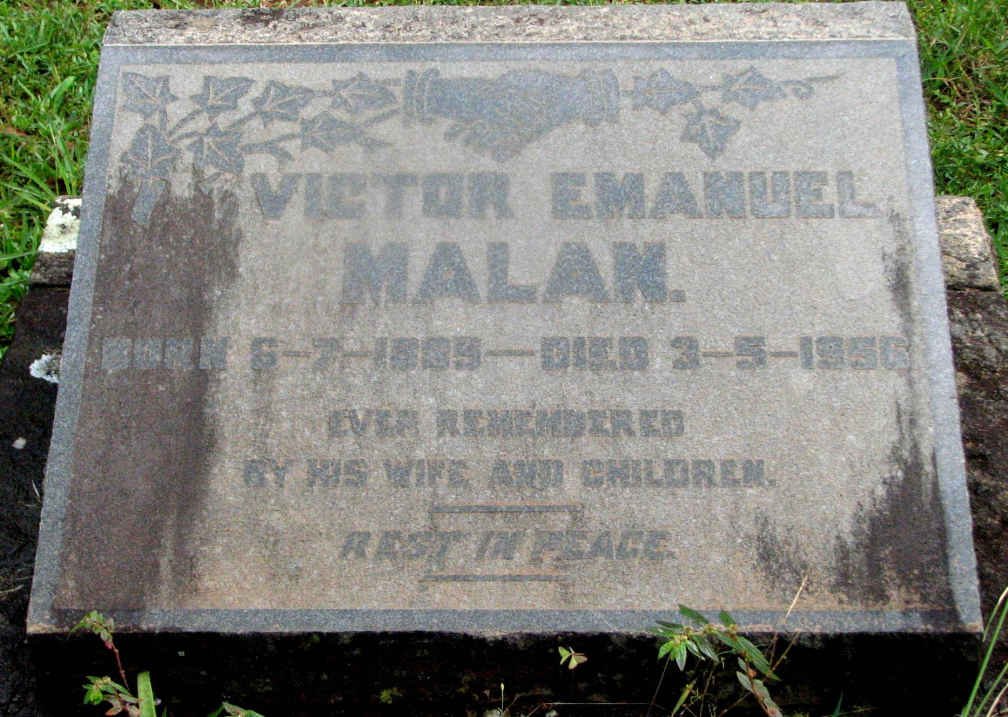 MALAN Victor Emanuel 1889-1956