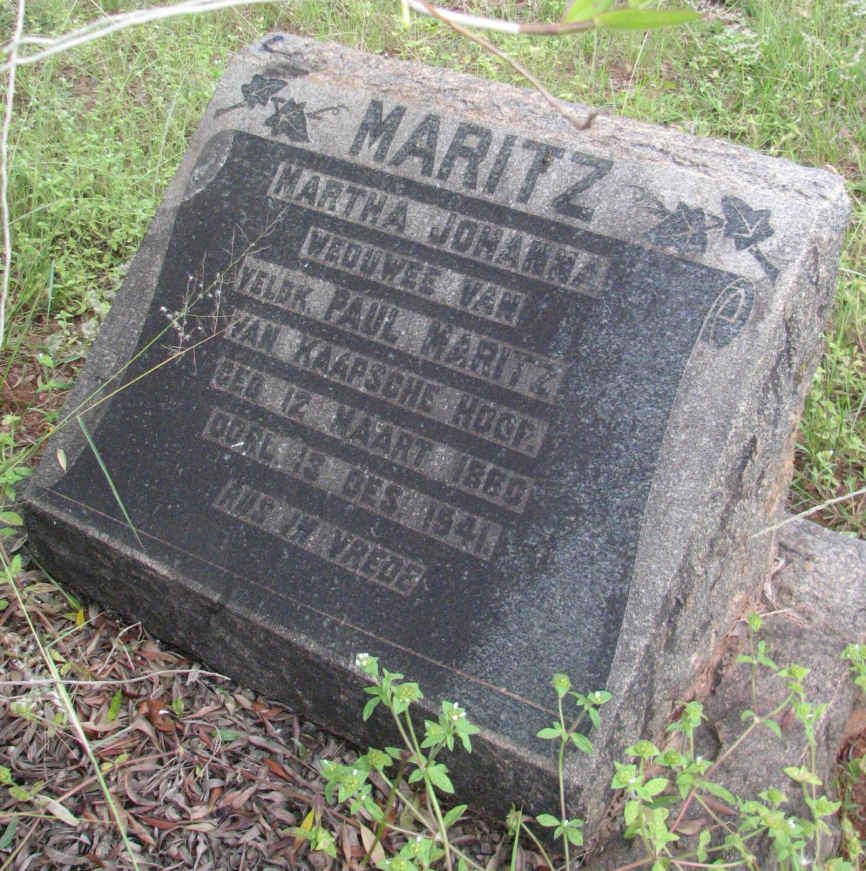 MARITZ Martha Johanna 1860-1941
